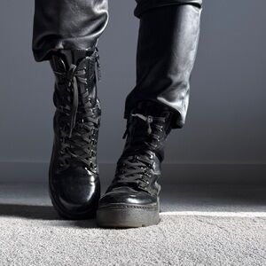 Men's Black Leather Boots